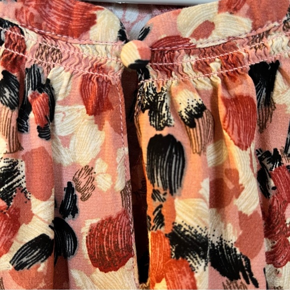 Northern Reflections Sleeveless Blouse Size Large, Rust, Black, Cream - Picture 4 of 5